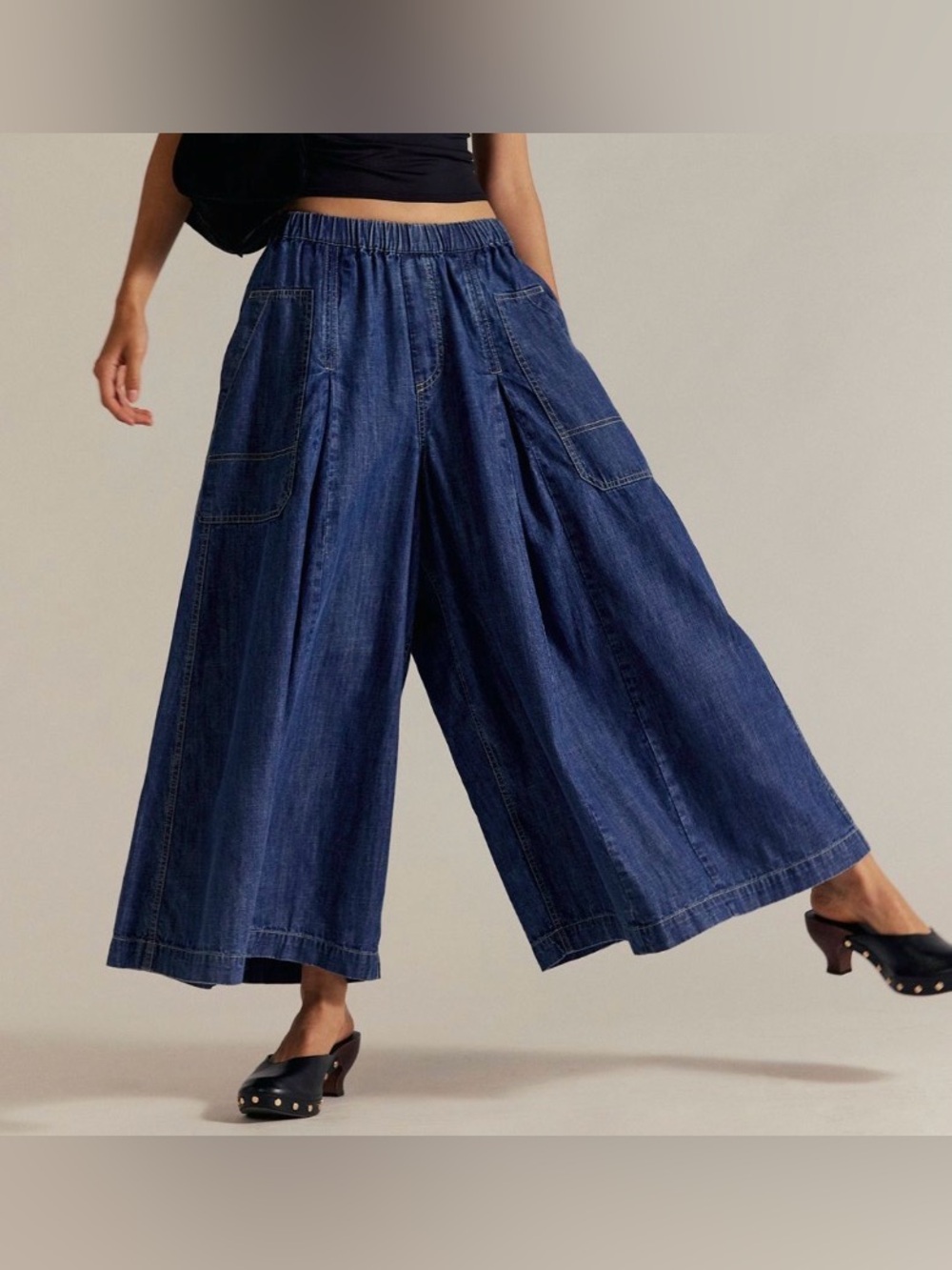Free People Ludlow Pull-on Culottes